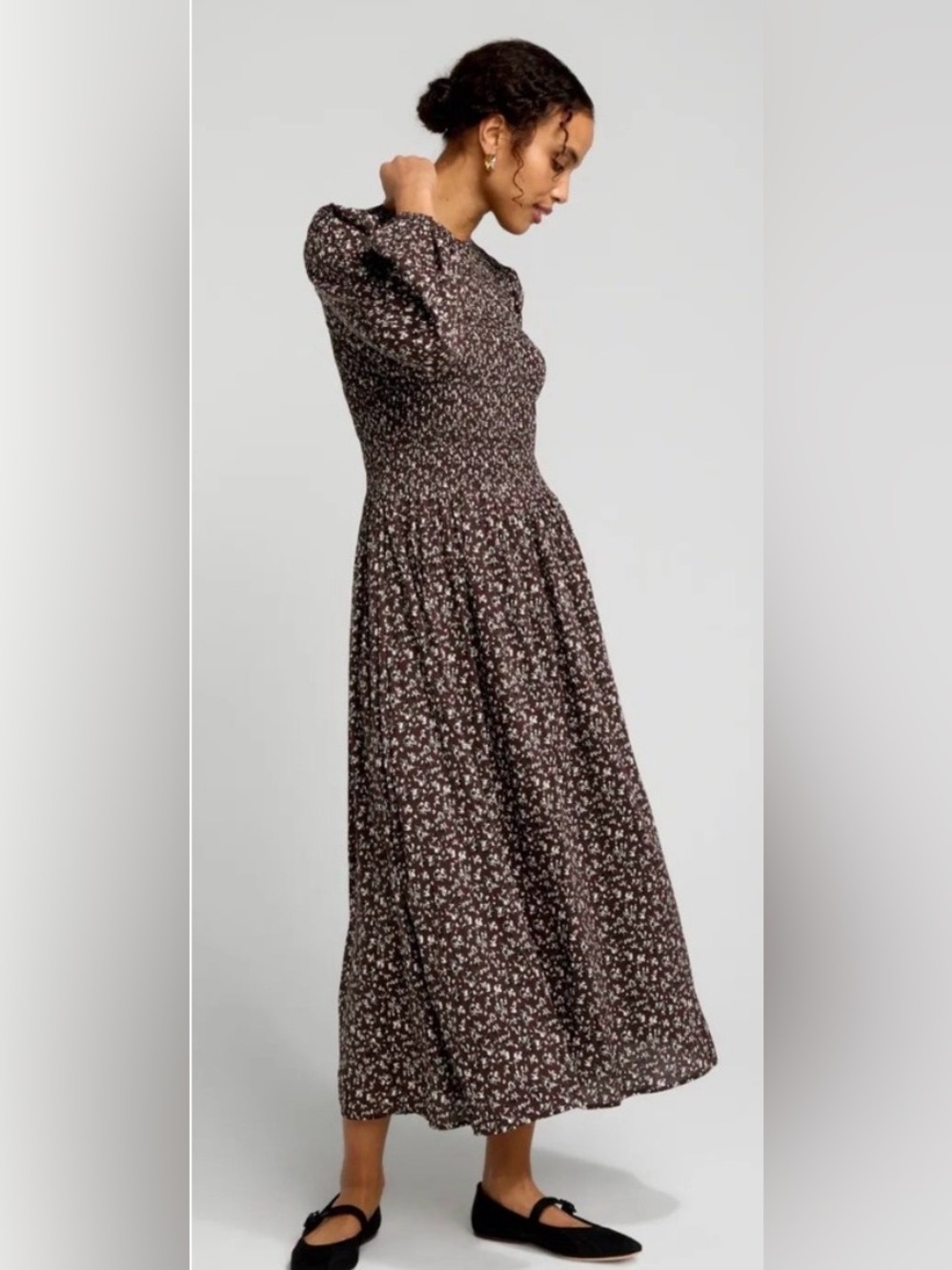 Madewell Melody Floral Dress with Smocked Waist